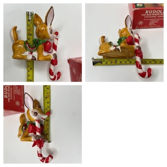 Kurt Adler Stocking Hanger Rudolph The Red-Nosed Reindeer 1983 Santas World - Picture 13 of 14